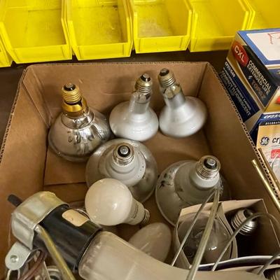2 Flats of Light Bulbs and Accessories