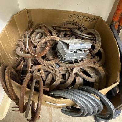 Huge Box Of Horseshoes & some nails for them