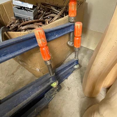 3 Large Steel Clamps
