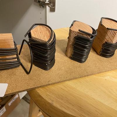 Assortment of Metal Clips on wood stand - Not Stool