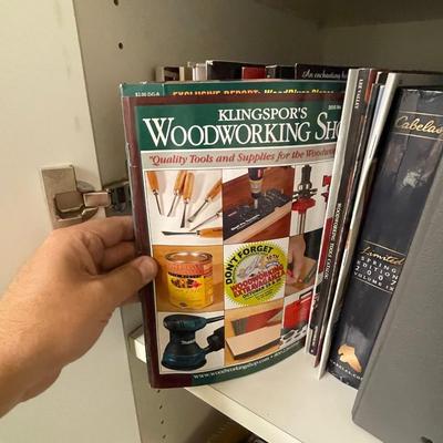 Shelf of Woodworking Magazines/Catalogs/Etc. - Save from Recycle Bin Please