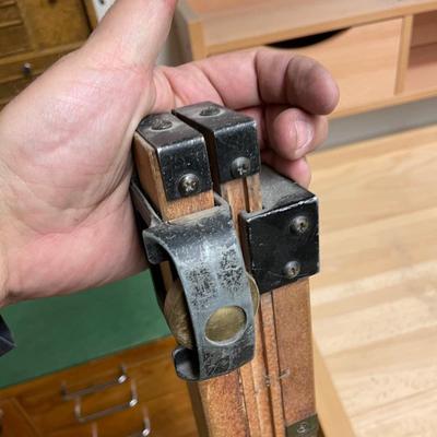 Vintage adjustable Survey measuring Stick