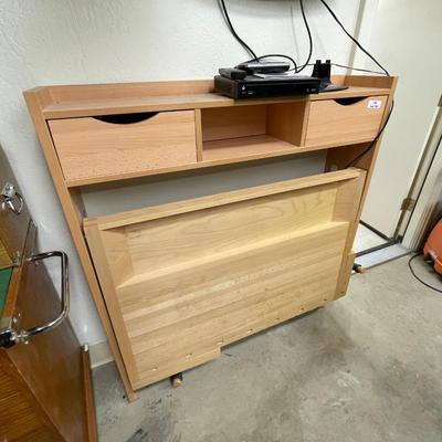 Wood fold down work bench