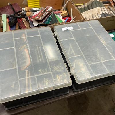 2 plastic boxes of Bolts/Nuts/Washers
