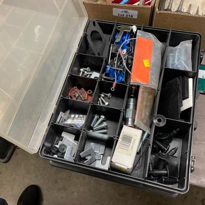 2 plastic boxes of Bolts/Nuts/Washers