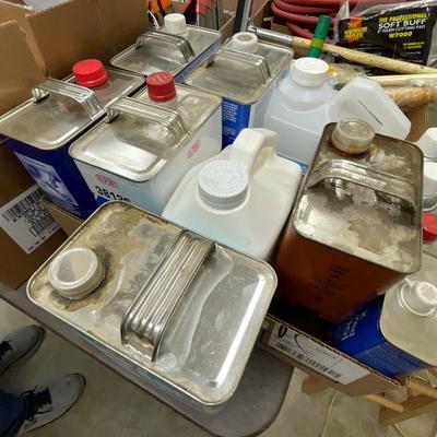 Box of Laquers/WD-40/Acetone/Degreaser & other Solvents