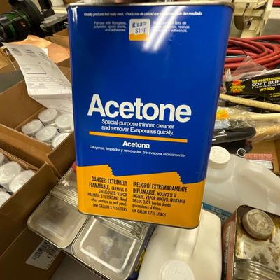 Box of Laquers/WD-40/Acetone/Degreaser & other Solvents