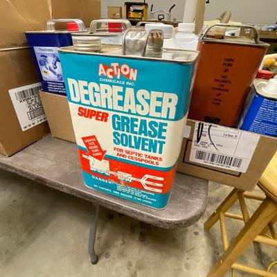 Box of Laquers/WD-40/Acetone/Degreaser & other Solvents