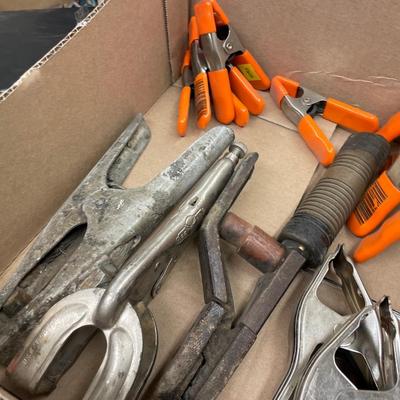 Lot of about 20 various sized Clamps