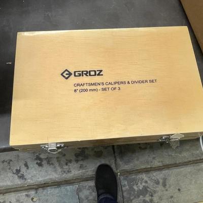 Groz 3 piece Calliper Set in wood Box