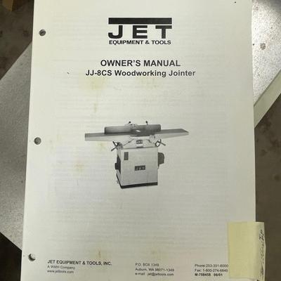 Jet JJ-8CS Electric Woodworking Jointer