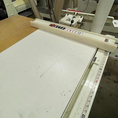 Jet JTAS-10XL Left Tilting Arbor Saw, XACTA-Fence II, work table, and accessories