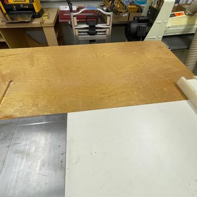 Jet JTAS-10XL Left Tilting Arbor Saw, XACTA-Fence II, work table, and accessories
