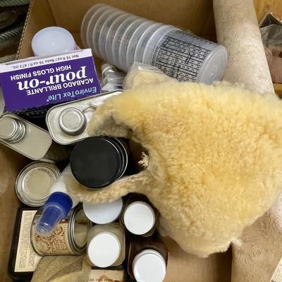 Leather working dyes & conditioners & all in Box