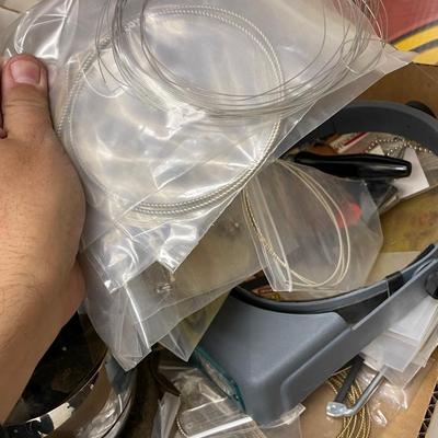 Box of Metal Engraving Tools/Magnifying headset & All Accessories