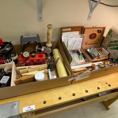 2 Boxes of Misc. woodworking tools