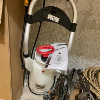 Round Up rolling Cart Sprayer & Pump w/paperwork