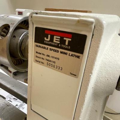 Jet JWML-1014VS Mini Lathe and accessories