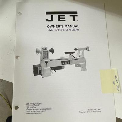 Jet JWML-1014VS Mini Lathe and accessories