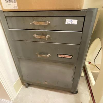 Vintage Craftsman Rolling metal tool cabinet