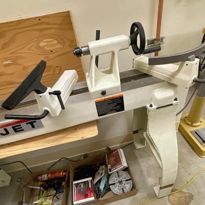 Jet 14" x 42" Variable Speed Wood Lathe Model JWL-1442VS + Accessories below