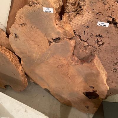 Burl Wood Slab - 32"w x 45"l