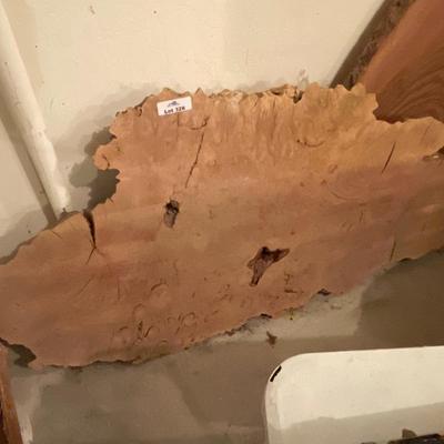 Burl Wood Slab - 56"l x 31"w