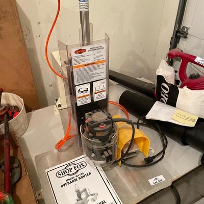 Shop Fox Model W1736 Overarm Router w/footpedal & paperwork