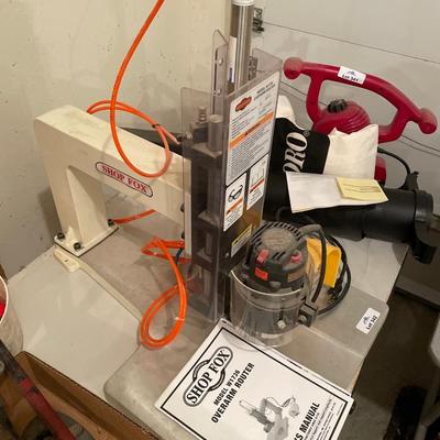 Shop Fox Model W1736 Overarm Router w/footpedal & paperwork