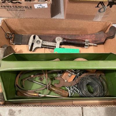Box of Assorted Vintage Tools