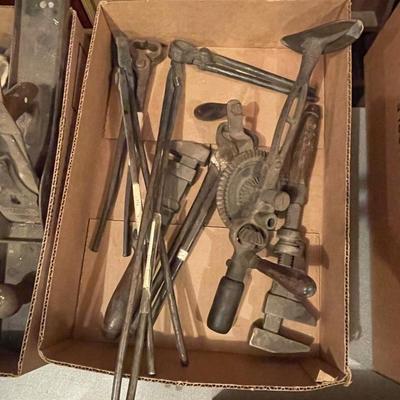 Box of Vintage Tools