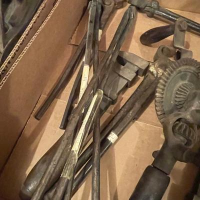Box of Vintage Tools