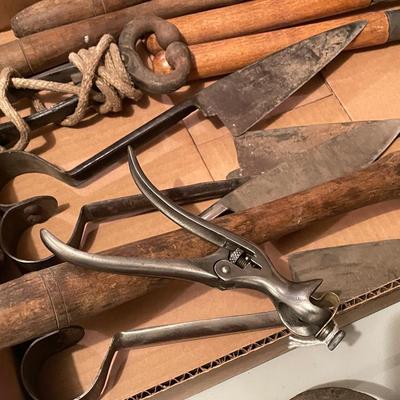 Box of Vintage Hand Tools