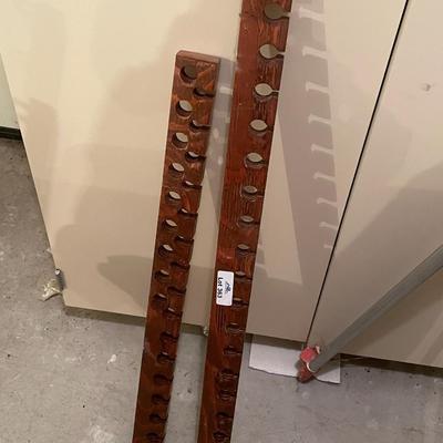 2 Wood Hanging Racks for lathe/wood turning Tools