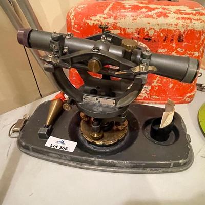 Vtg. David White Instruments Survey Transit tool & Tripod Stand
