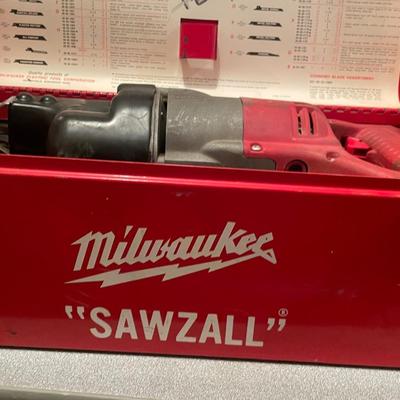 Milwaukee Sawzall in Red Carrying Case +