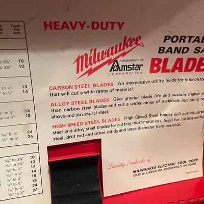 Milwaukee Electric Portable Band Saw In Box