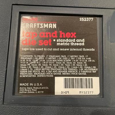 Craftsman Tap & Hex Dye Set