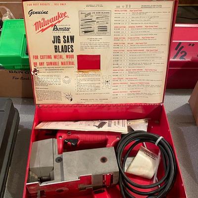 Milwaukee Jig Saw in Red carrying Case