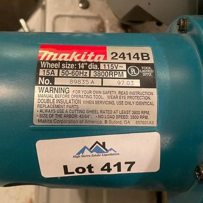 Makita Model 2414B 14" Chop Saw