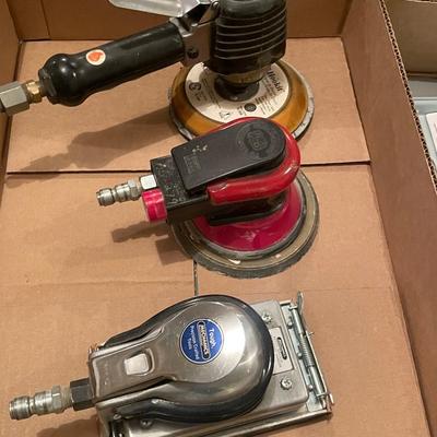 Lot of 3 Air Tools - Sanders & Buffing Tool