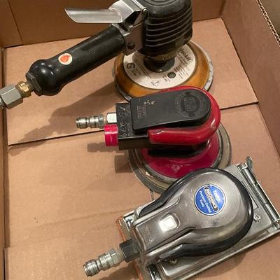 Lot of 3 Air Tools - Sanders & Buffing Tool