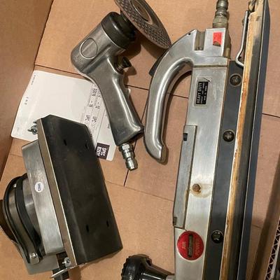 Lot of 3 Air Tools - Sanders