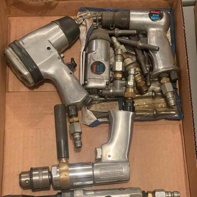 Lot of 5 Air Tools & attachments