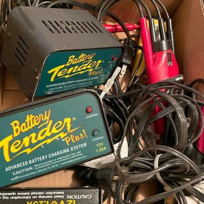 Lot of 3 Voltage Testers & Battery Chargers