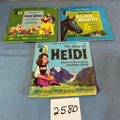 Vintage Disneyland Record and Book Lot