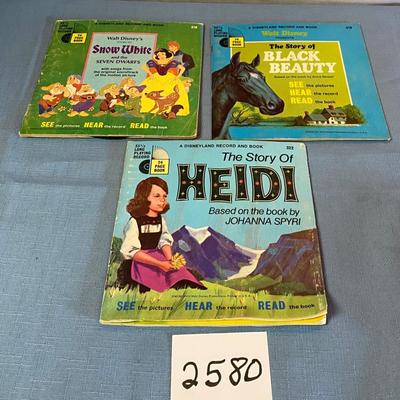 Vintage Disneyland Record and Book Lot