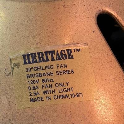 Heritage 30” Ceiling Fan