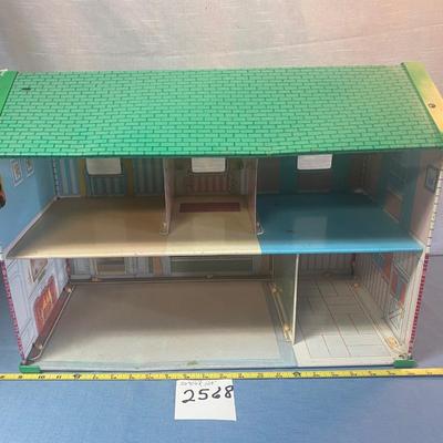 Vintage 1960s Marx Tin Doll House