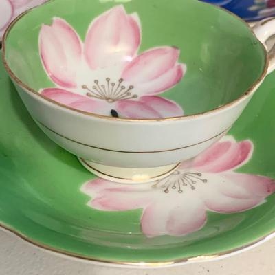 Antique Occupied Japan Tea Cup & Saucers Lot